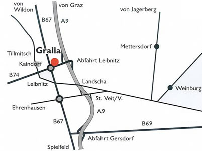 Anfahrtplan zur Firma Draxler - Leibnitz